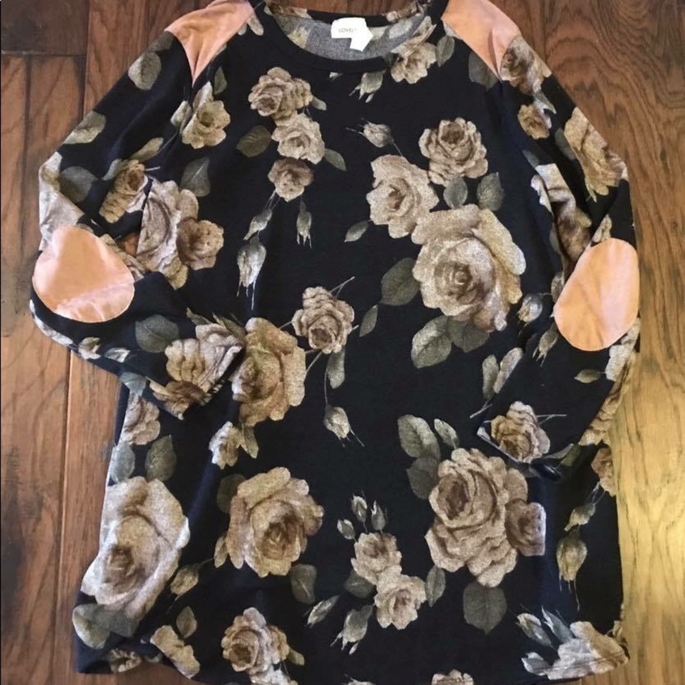 Navy floral print tunic/dress